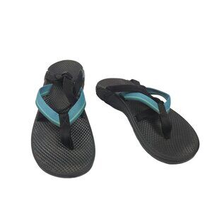 Chaco EcoTread Women's Size 9M Black & Teal Strappy Sandals